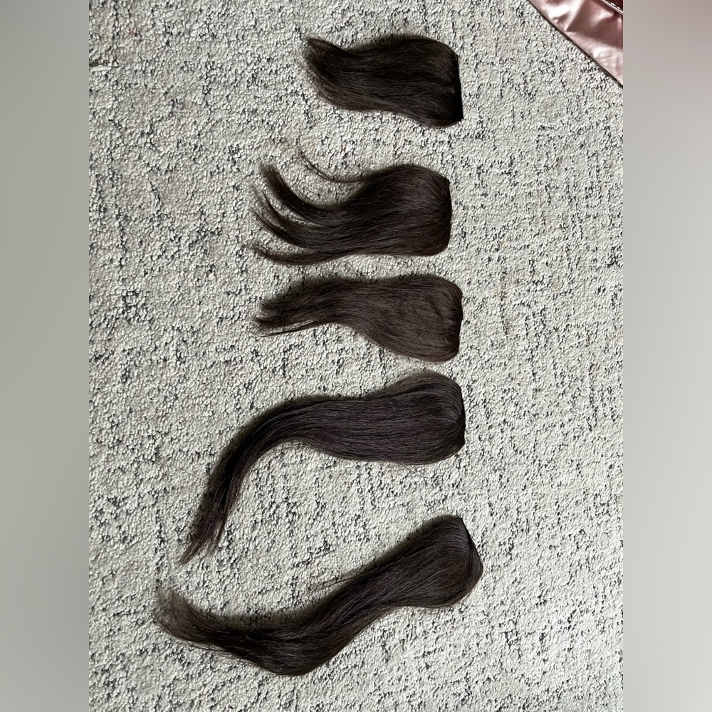 Human hair extensions (5) dark brown